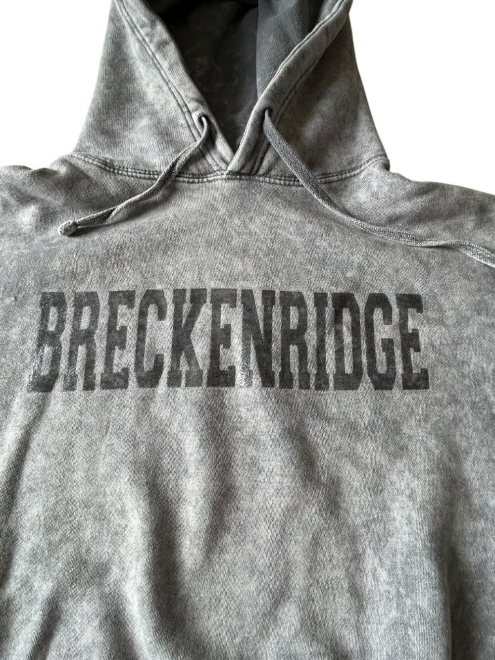 Breckenridge Hoodie Ragwear L Colorado Gray Drawstring Hood Pocket Long Sleeve